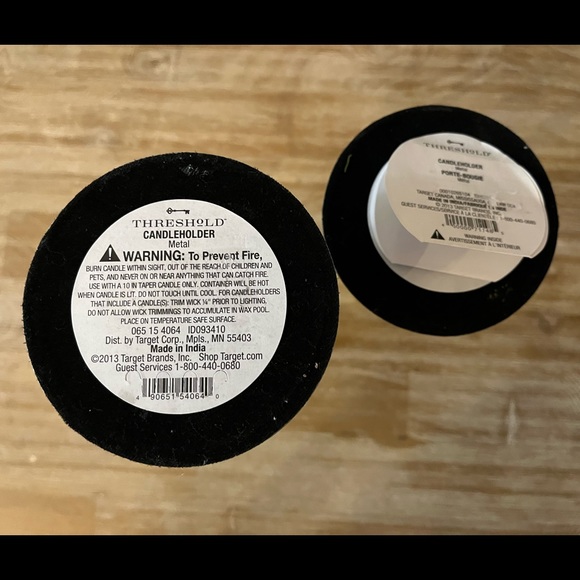 Threshold. Set of 2 Gold Candleholders. - Picture 4 of 4